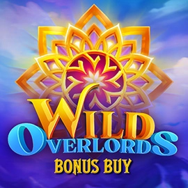 Promotional cover art for 'Wild Overlords' with a radiant gold emblem and bold blue title, 'Bonus Buy' at the bottom.