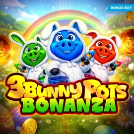 3 Bunny Pots Bonanza